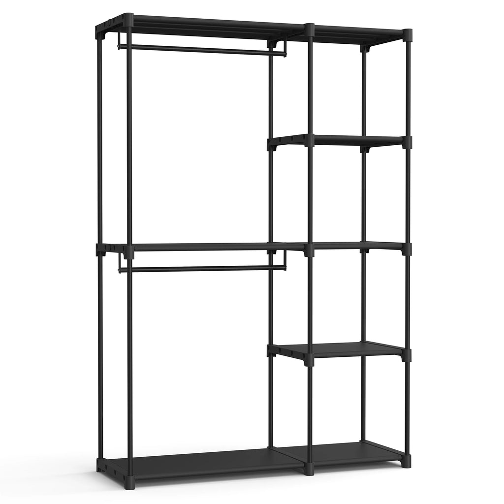 Dressing ouvert à double penderie, 124 cm