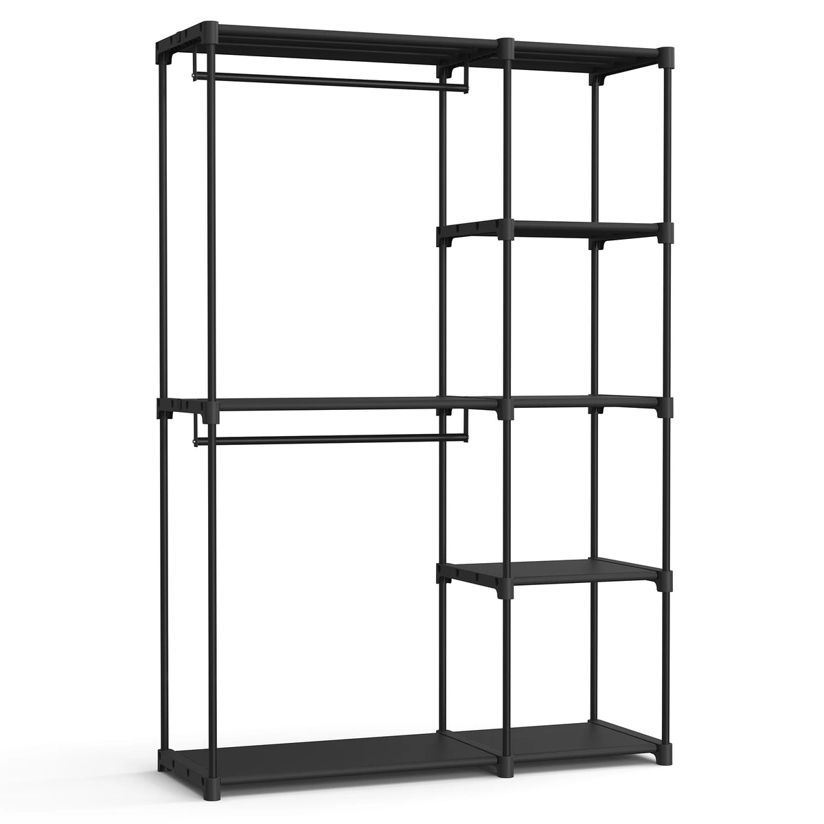 Dressing ouvert à double penderie, 124 cm