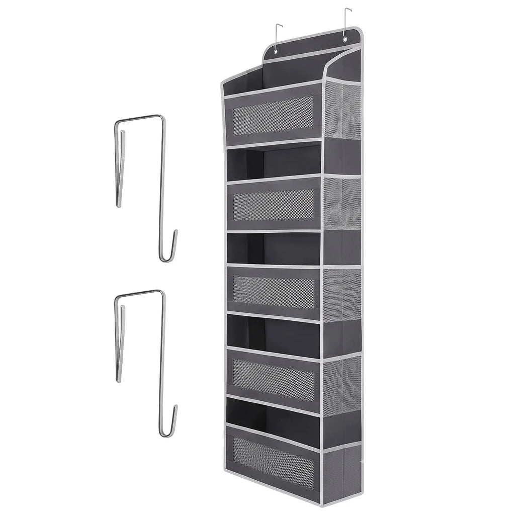 Organisateur de porte gris à 5 niveaux