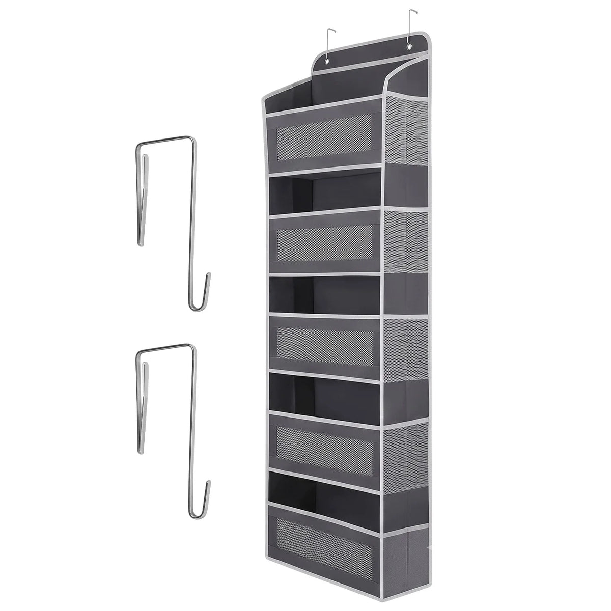 Organisateur de porte gris à 5 niveaux