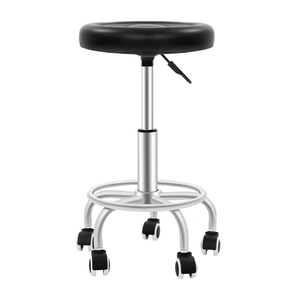 Tabouret à roulettes pivotant, hauteur réglable 45–57 cm — hauteurs de réglage