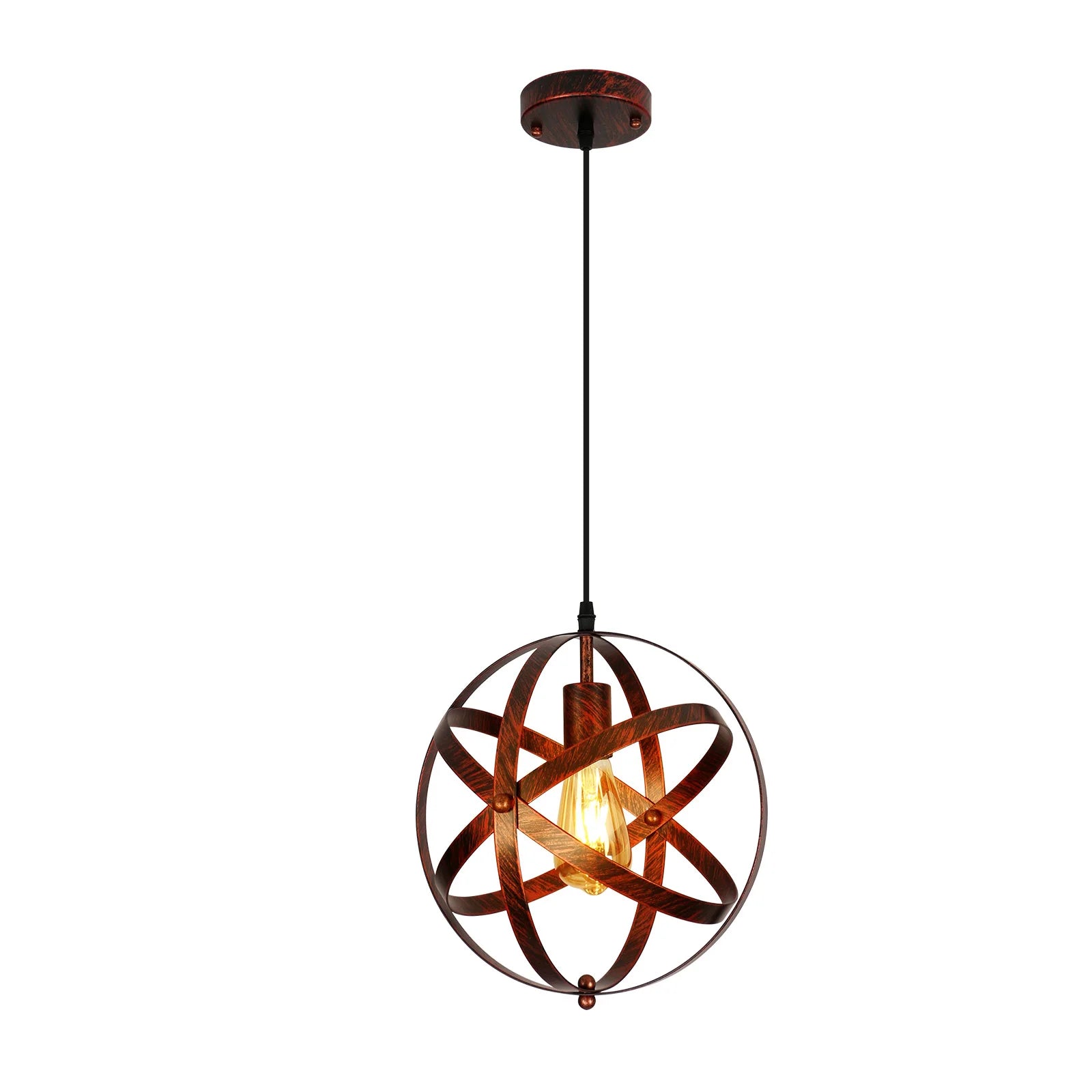 Suspension cage en métal pour ampoule E27 – vue 2