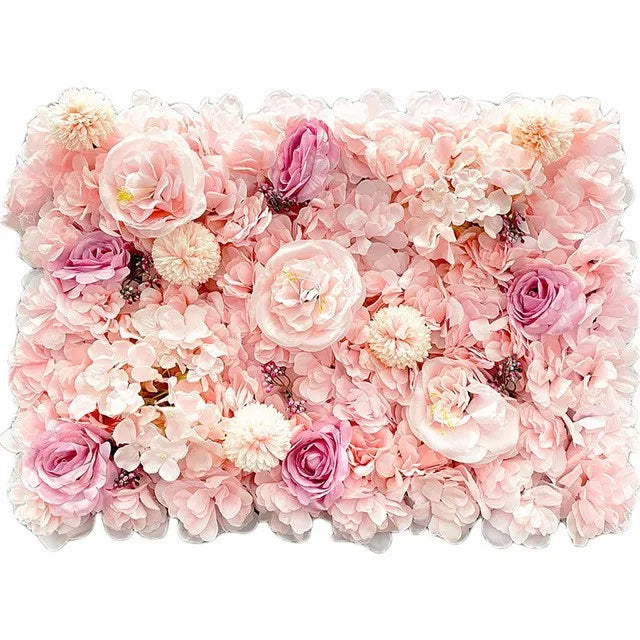 Variante de panneau floral rose clair A