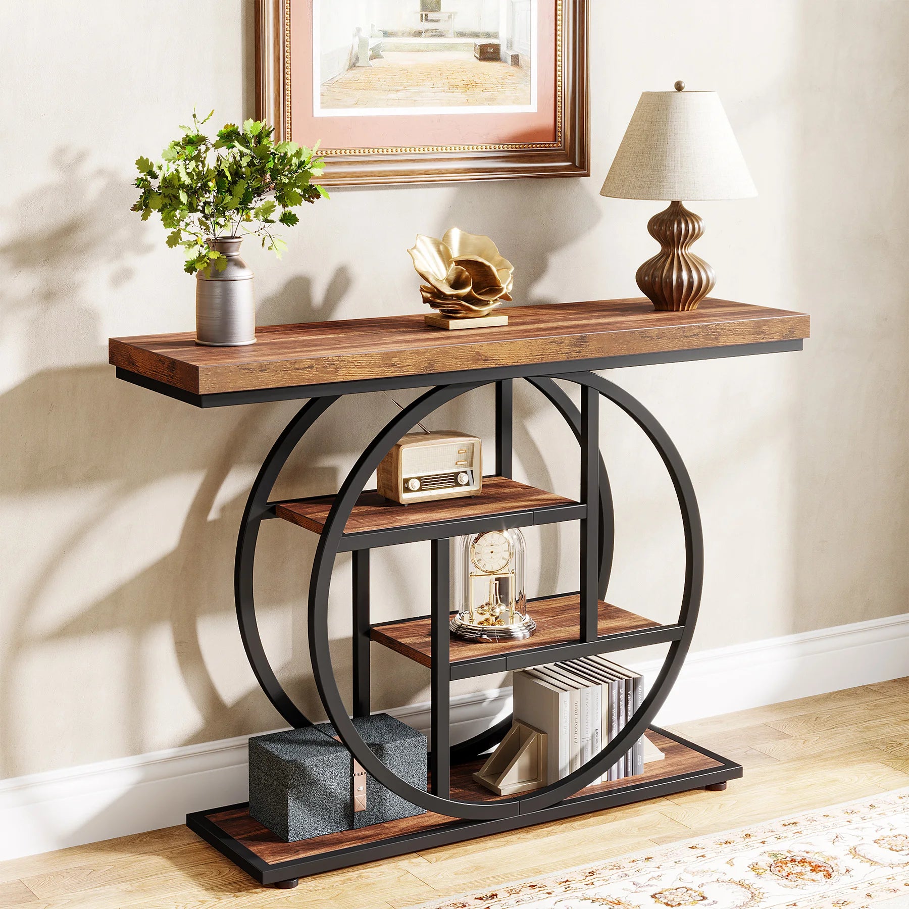Console d’entrée industrielle à 4 niveaux 105 cm