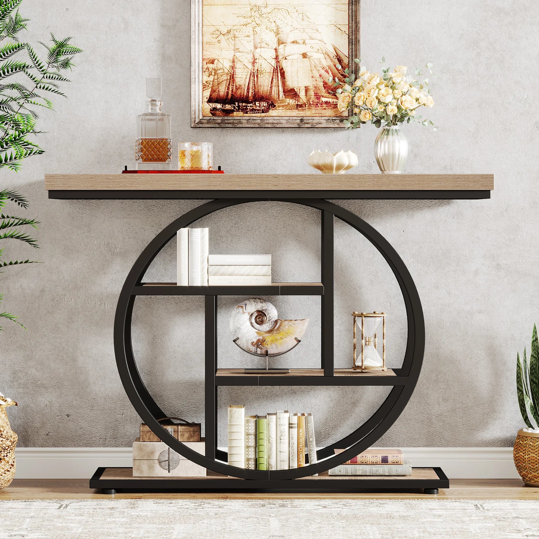 Console d’entrée industrielle à 4 niveaux 105 cm
