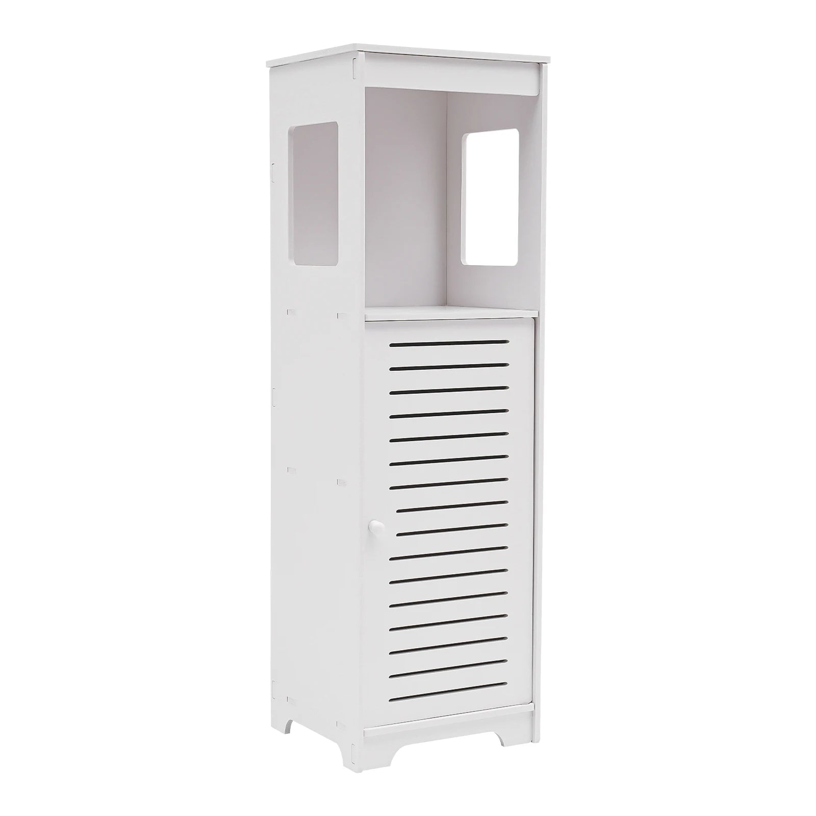 Meuble de salle de bain 4 niveaux en PVC 28 × 25 × 90 cm