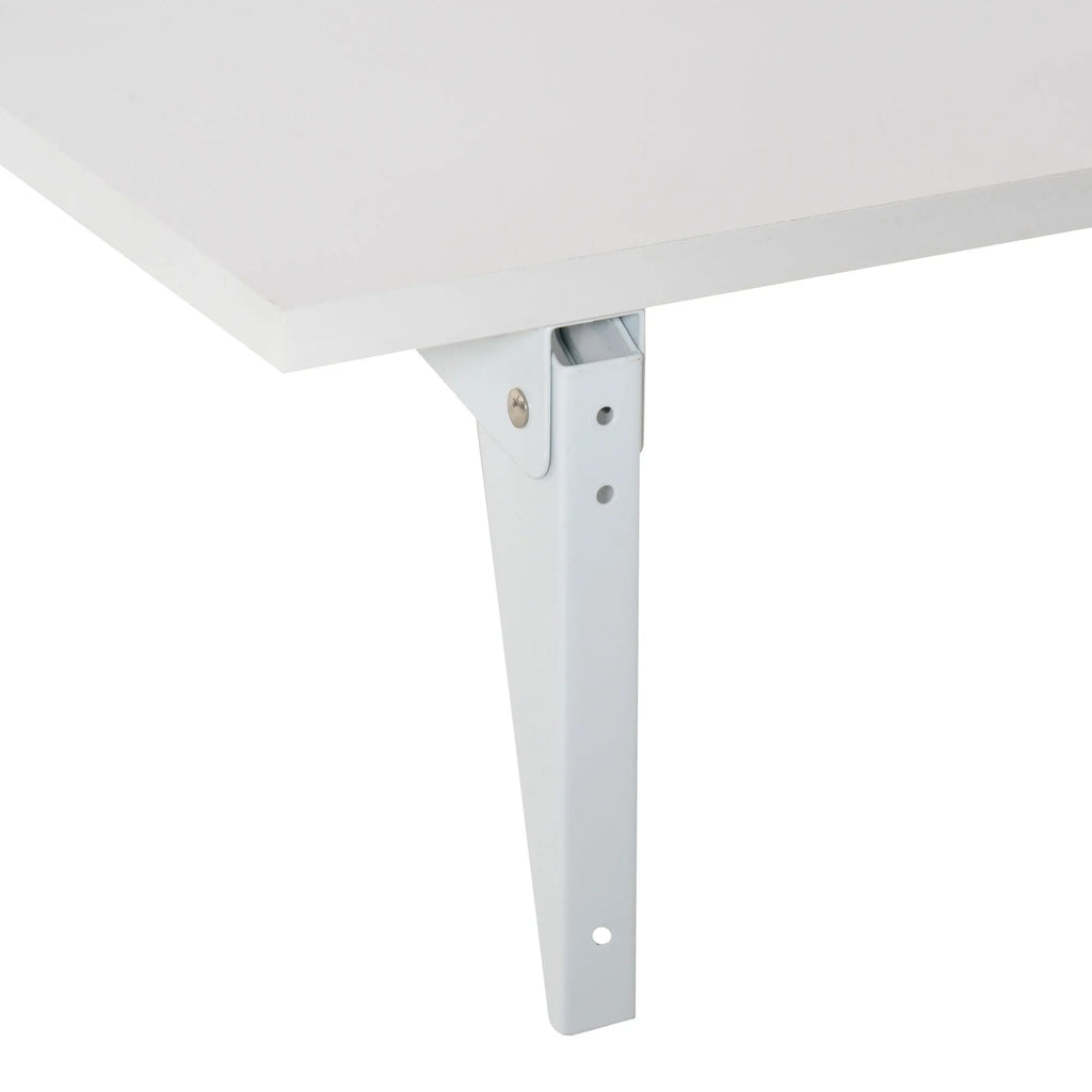 Table murale pliante 60 × 40 cm blanche