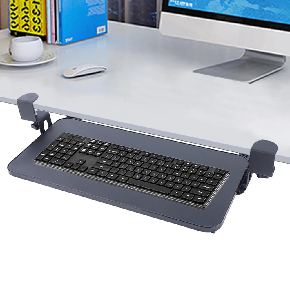 Plateau coulissant pour clavier sans perçage 52 × 25 cm