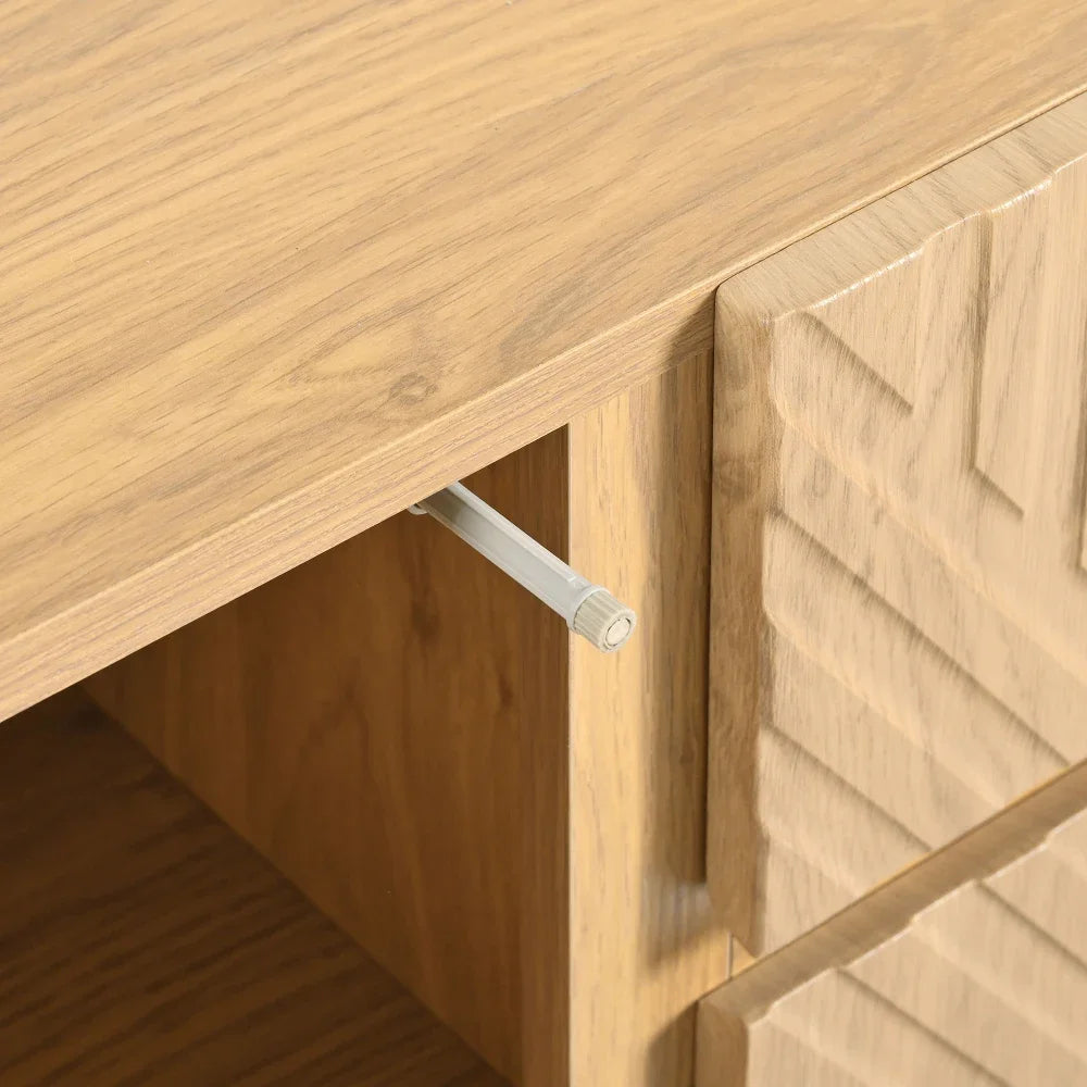 Buffet moderne 2 portes et 3 tiroirs 140 cm