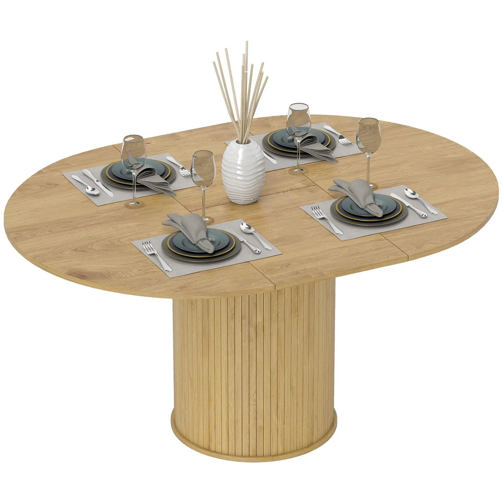 Table à manger extensible 6 à 8 personnes 110–150 cm