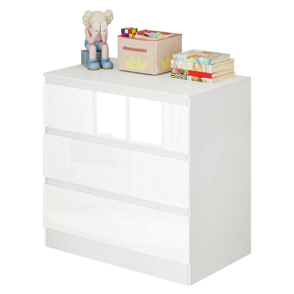 Commode à langer 2-en-1 avec 3 tiroirs