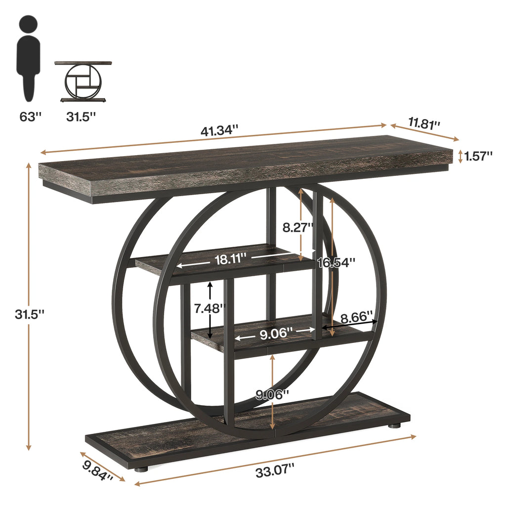 Console d’entrée industrielle à 4 niveaux 105 cm