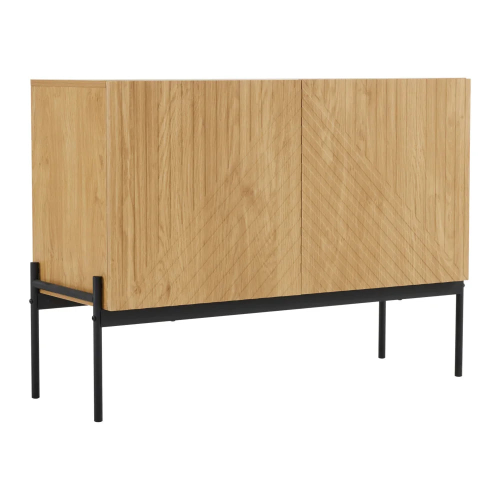 Buffet moderne 2 portes et 3 tiroirs 140 cm