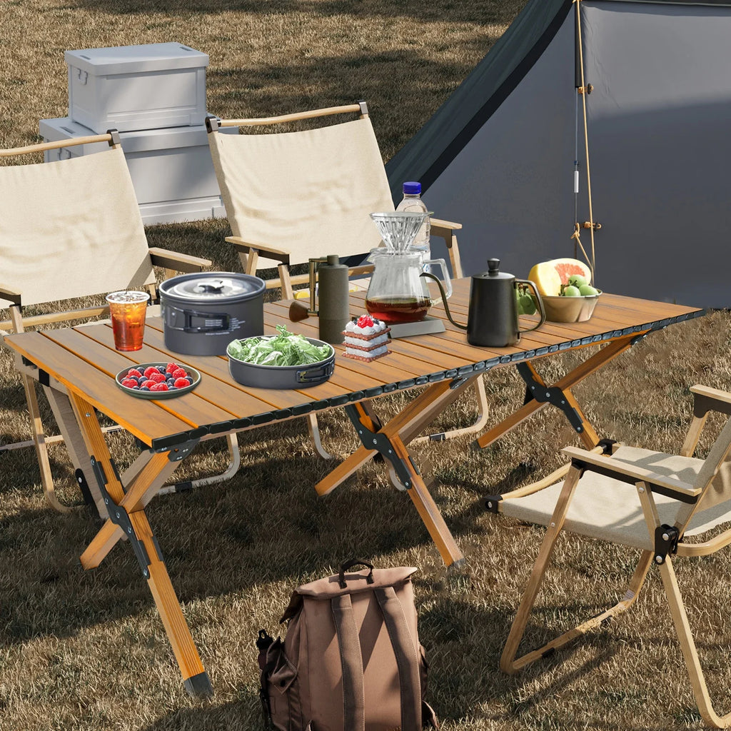 Table de camping pliante en aluminium jusqu’à 150 kg