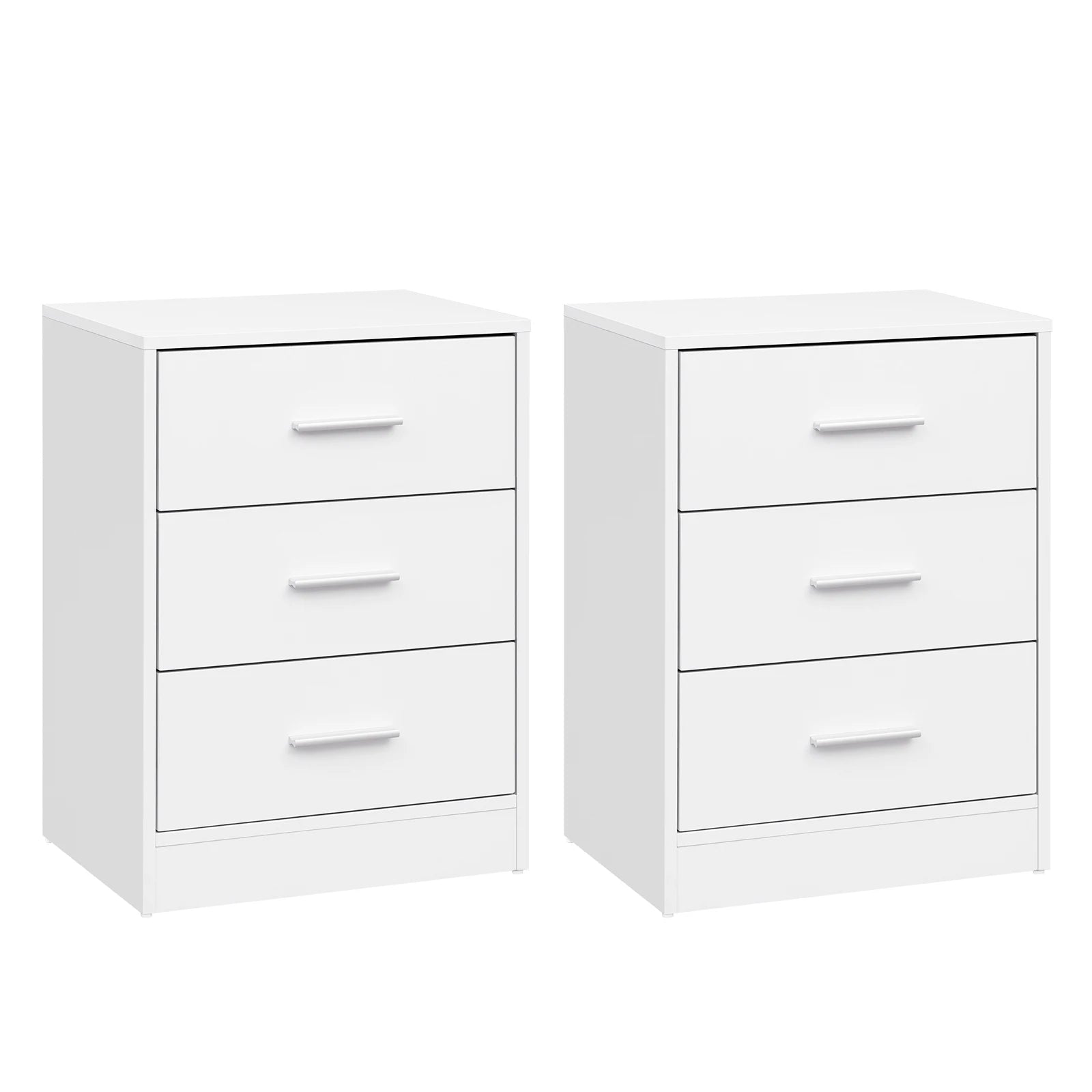Lot de 2 tables de chevet à 3 tiroirs 39 × 54 cm