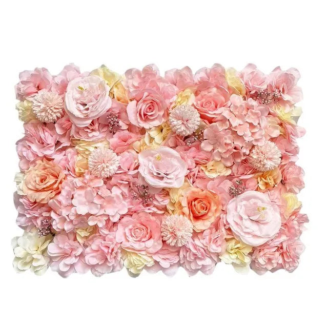 Variante de panneau floral rose champagne
