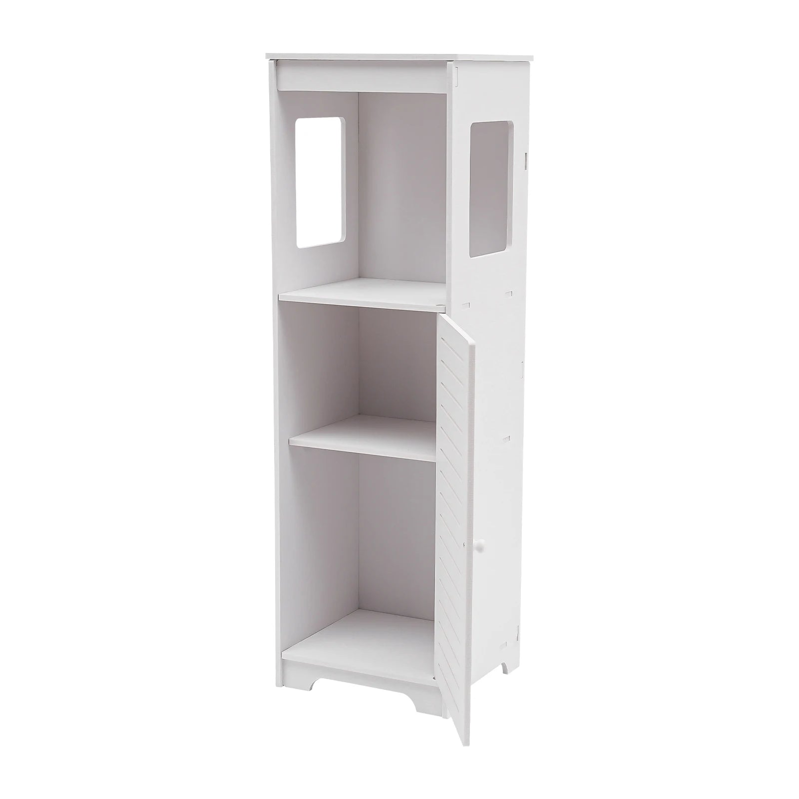 Meuble de salle de bain 4 niveaux en PVC 28 × 25 × 90 cm