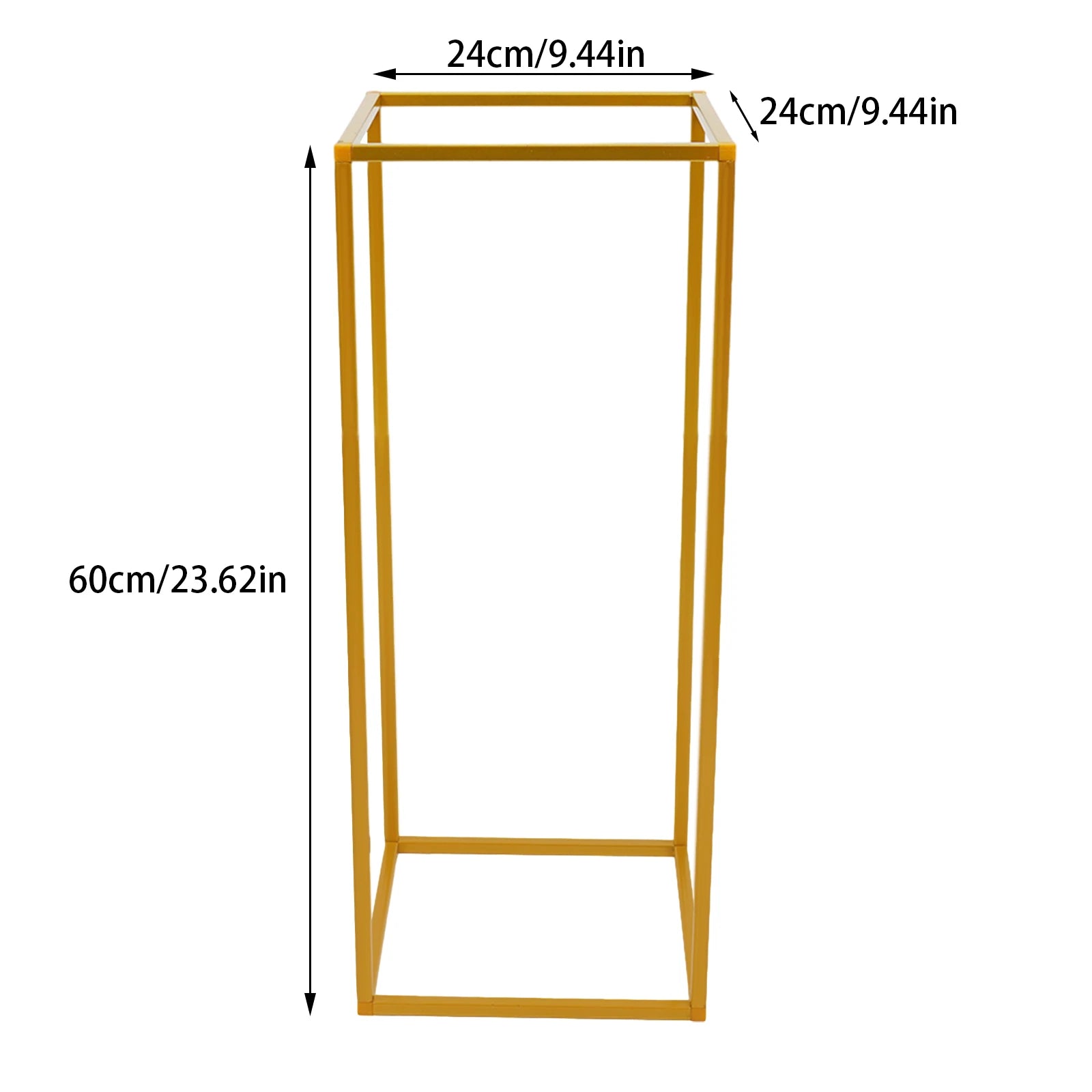 Lot de 10 colonnes dorées pour fleurs et décorations