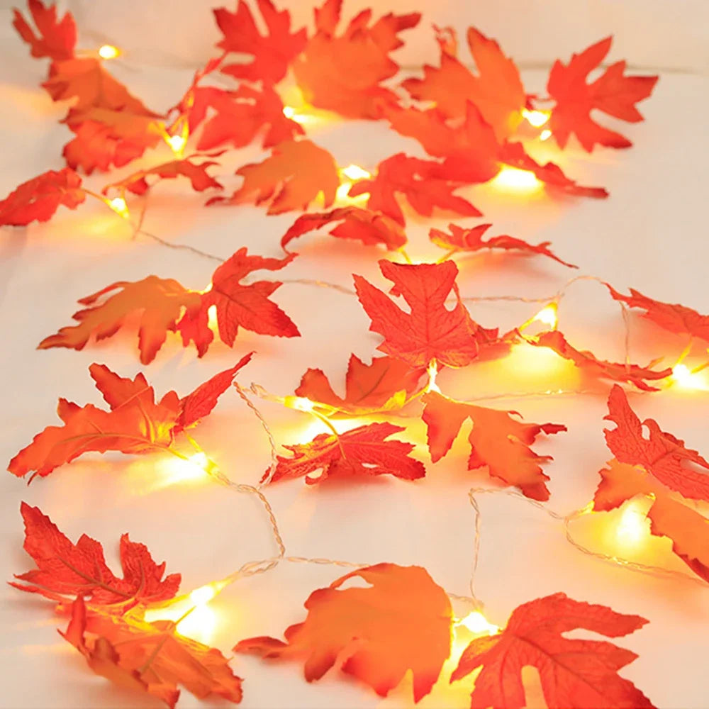 Guirlande lumineuse feuilles d’érable, USB, 3 ou 6 m — couleurs des feuilles