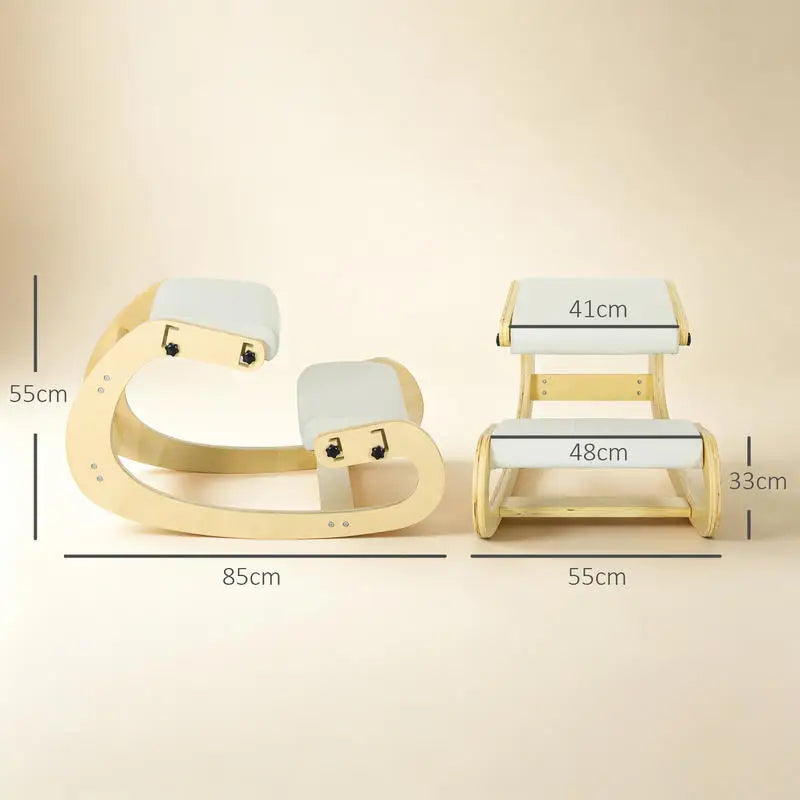 Chaise ergonomique à genoux avec fonction bascule