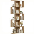 Bibliothèque en S à 5 niveaux et 15 niches