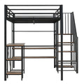 Lit mezzanine 120 × 200 cm avec bureau et dressing — lit avec bureau et rangement sous le couchage