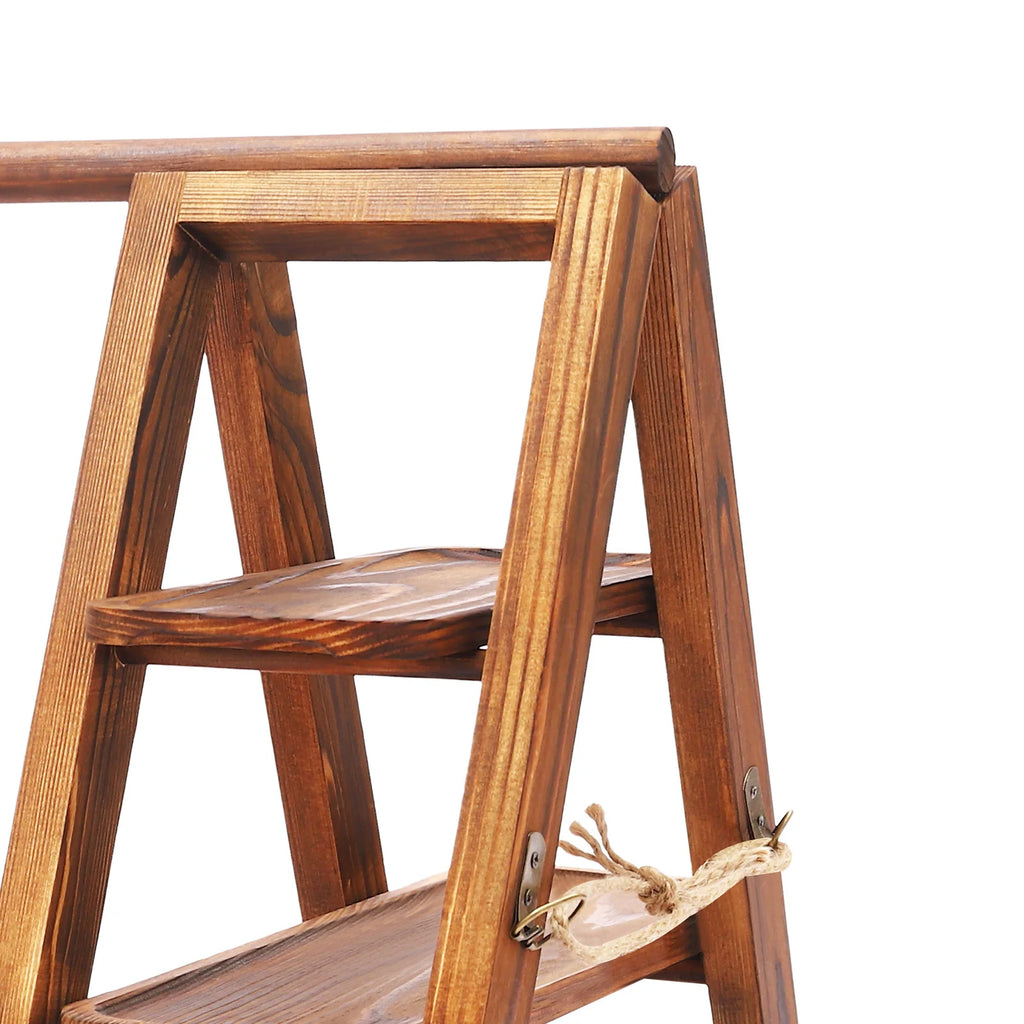 Présentoir à gâteaux en bois, décor balançoire