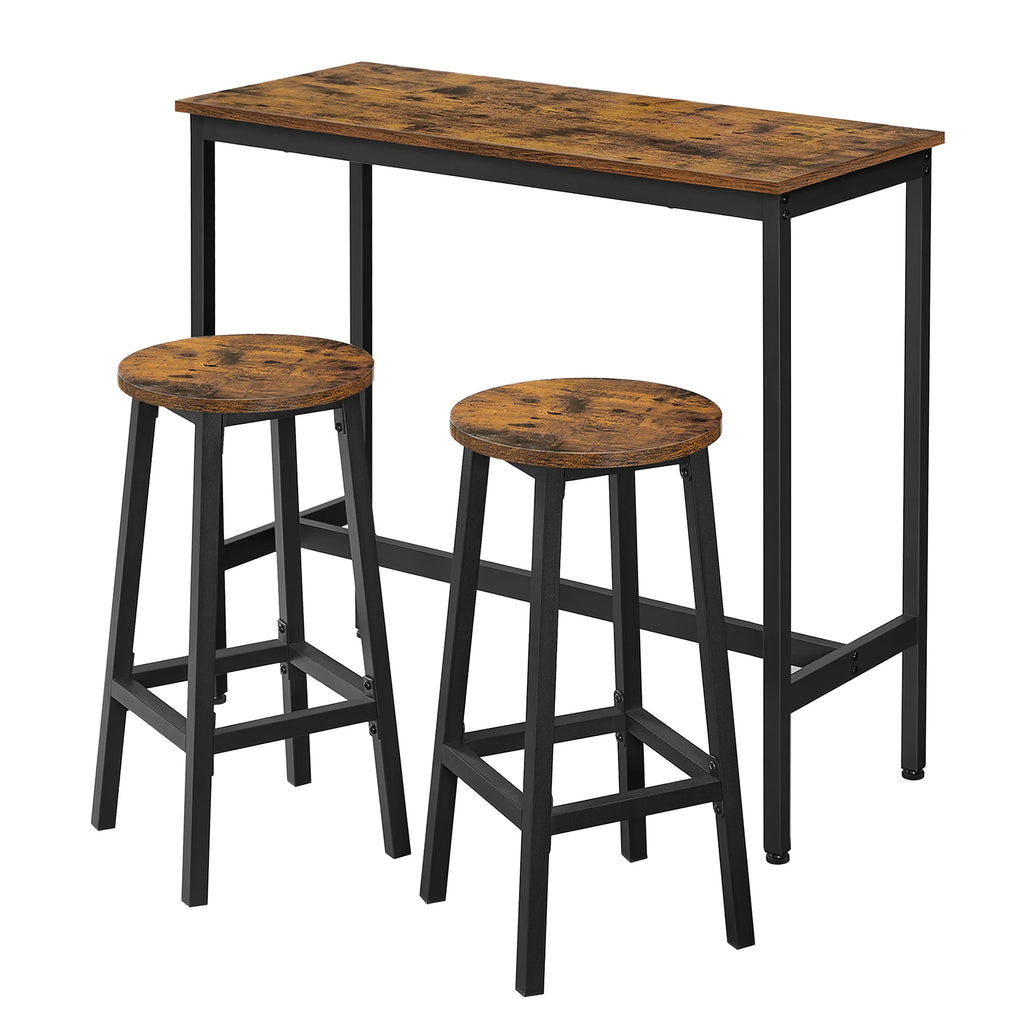 Ensemble repas compact avec 1 table et 2 chaises