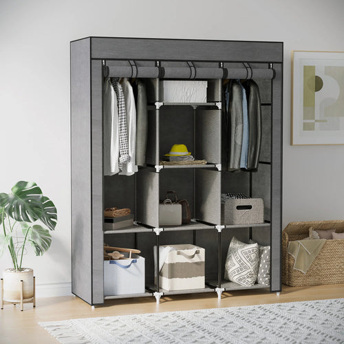 Armoire penderie en tissu – 125 × 43 × 162,5 cm – vue 2