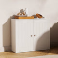 Armoire de rangement étroite blanche pour salle de bain