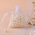 Variante blanche de pochette en organza