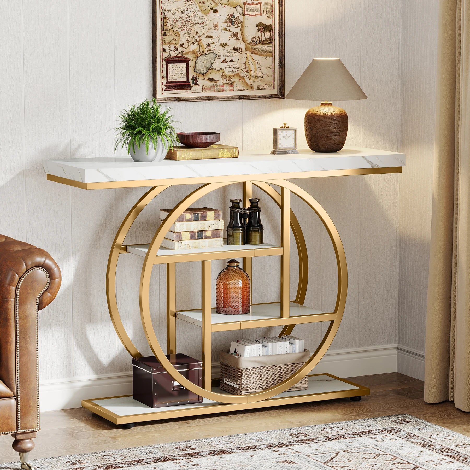 Console d’entrée industrielle à 4 niveaux 105 cm