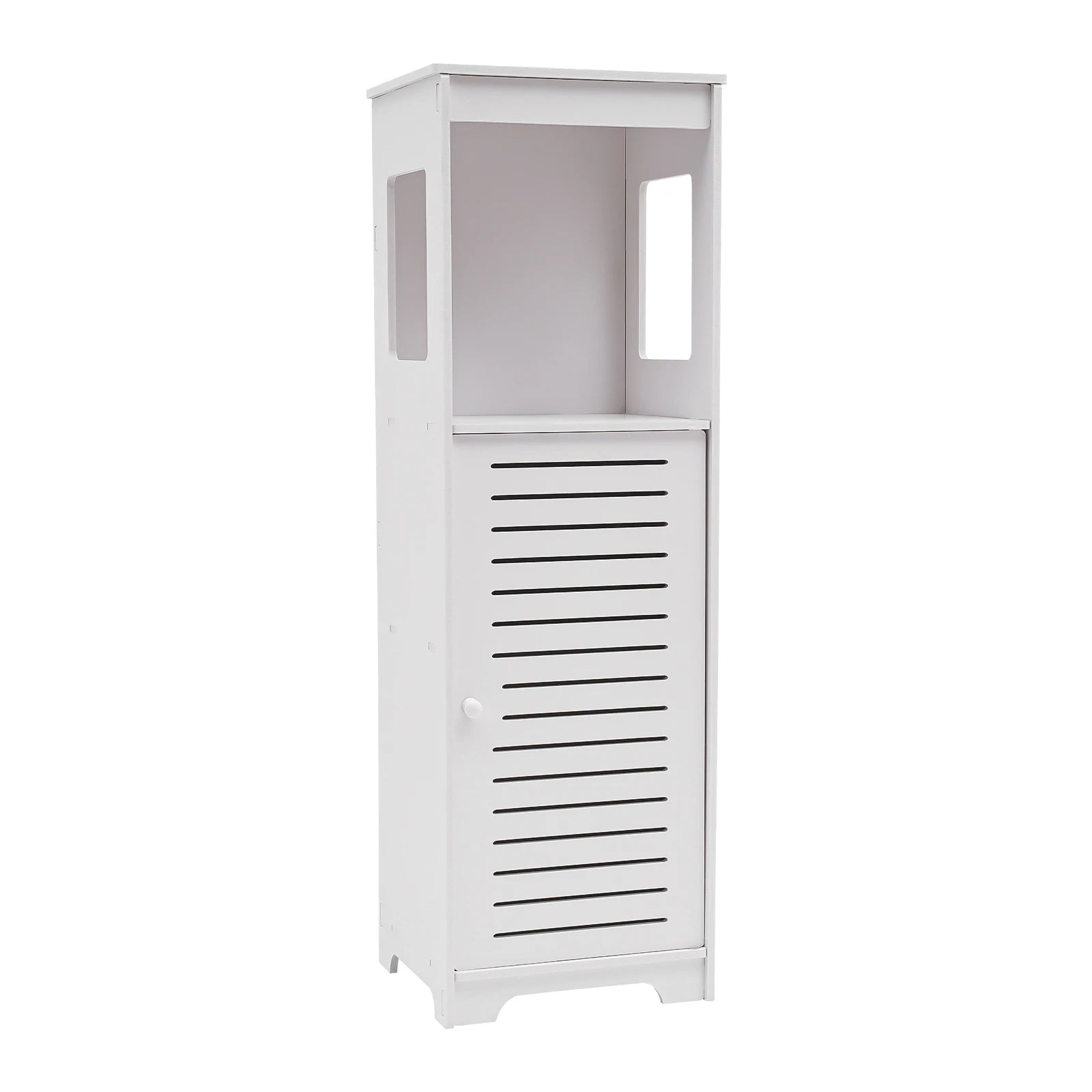 Meuble de salle de bain 4 niveaux en PVC 28 × 25 × 90 cm