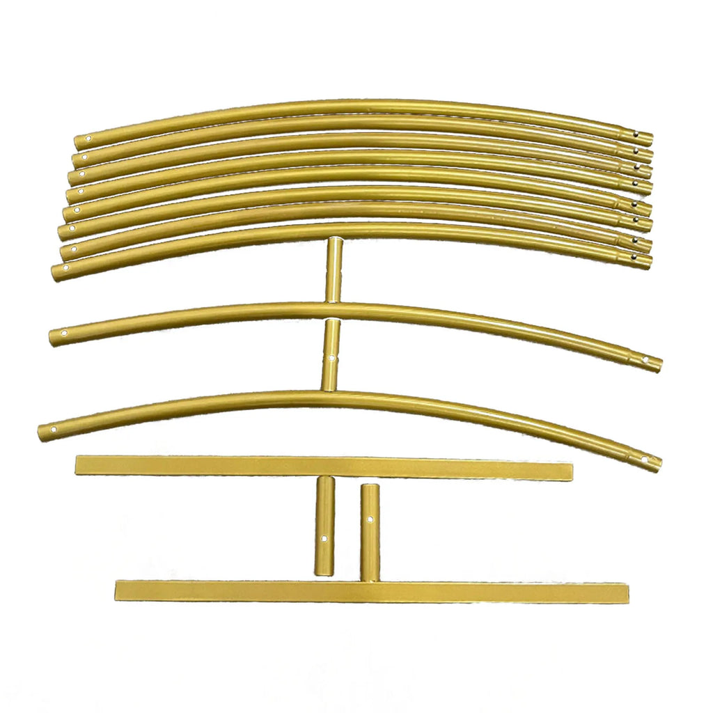 Arche circulaire de cérémonie en métal : pièces métalliques du cadre.