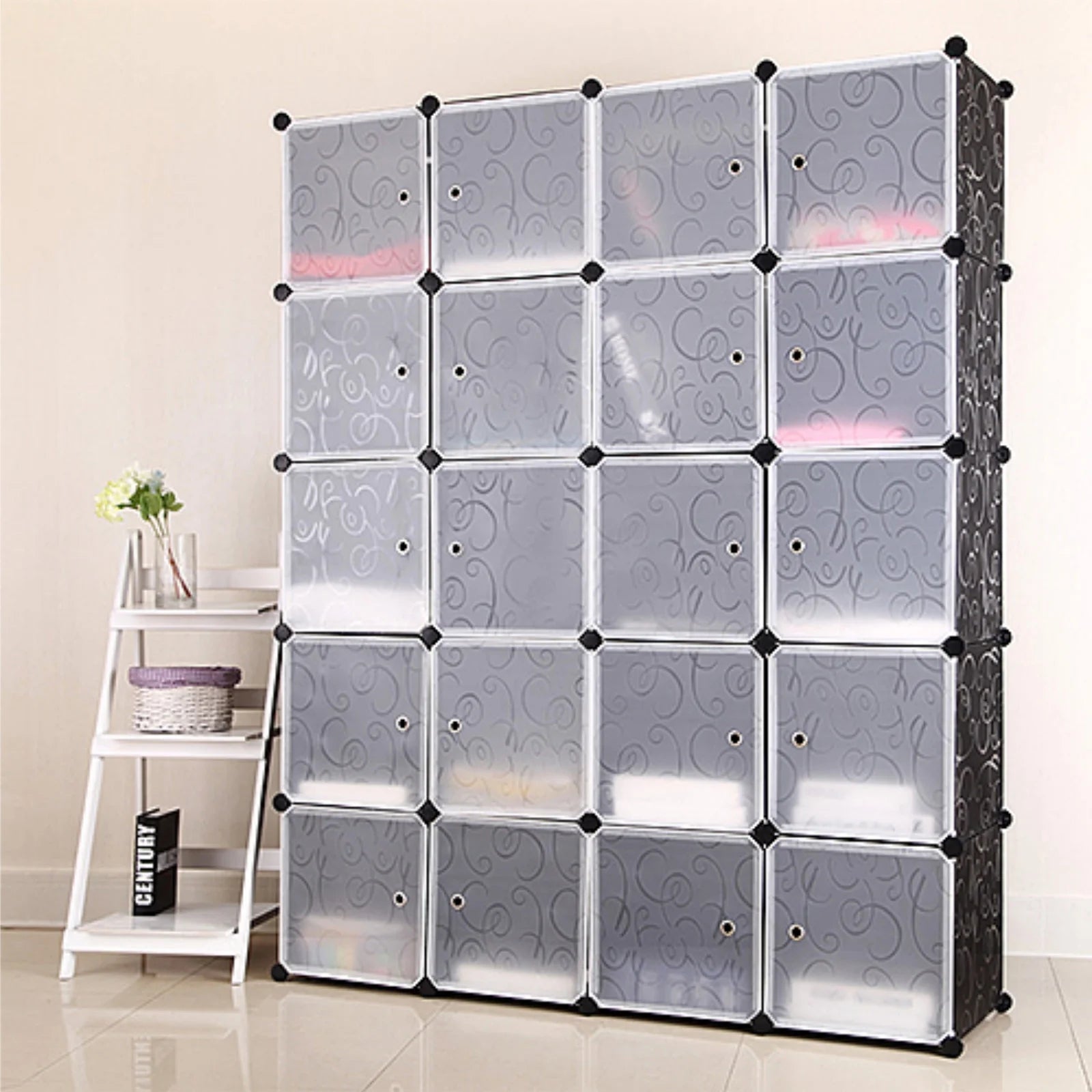 Armoire modulable 20 cubes avec 2 penderies