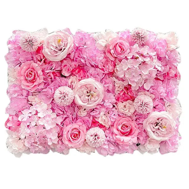 Variante de panneau floral rose intense
