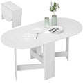 Table à manger ovale pliante jusqu’à 6 personnes