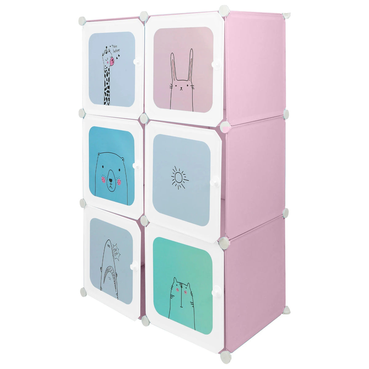 Armoire modulaire enfant à 6 cubes illustrés – vue 10