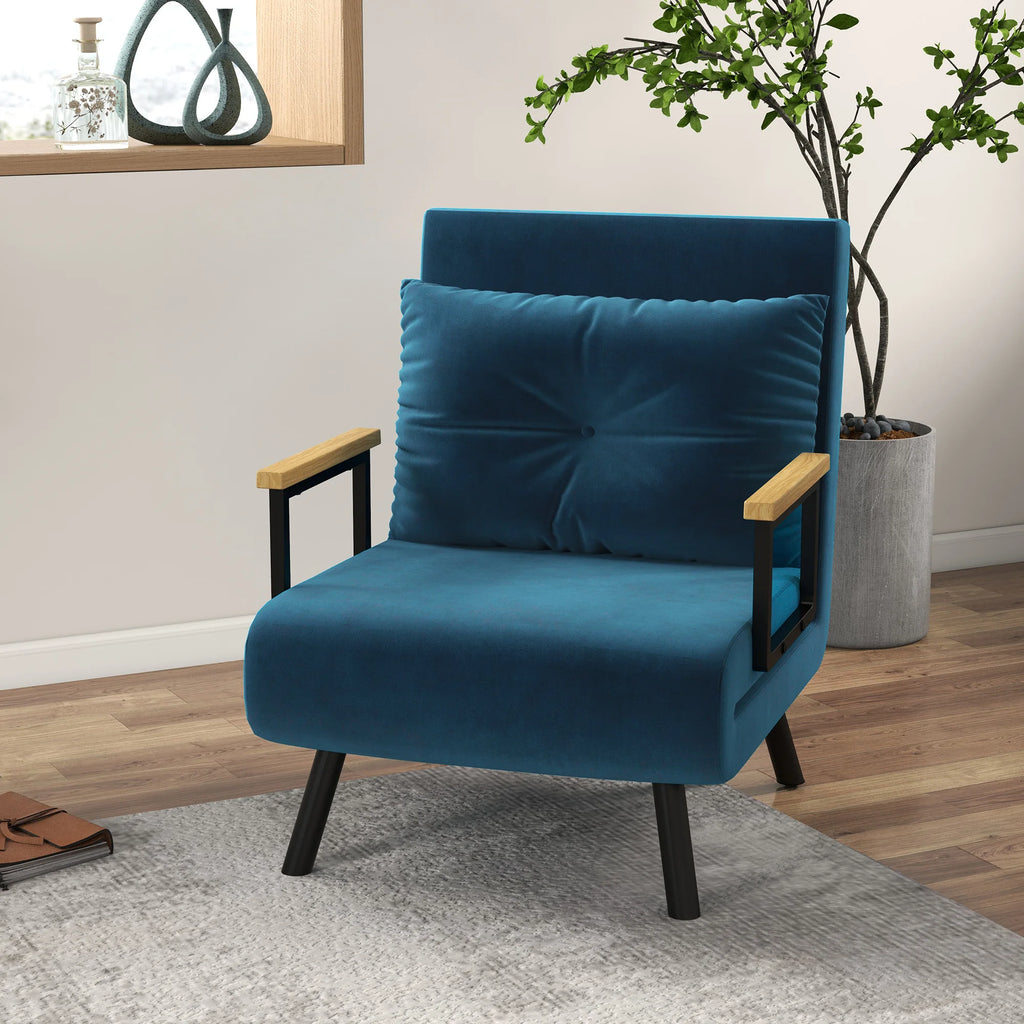 Fauteuil-lit convertible 4-en-1 avec dossier 5 positions