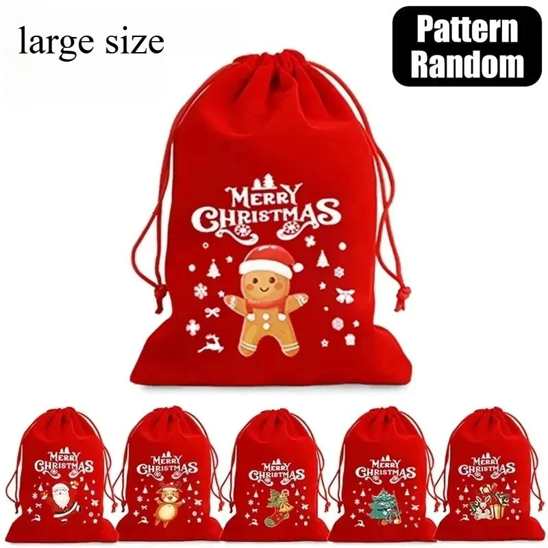 Série C de pochettes rouges de Noël, motifs aléatoires