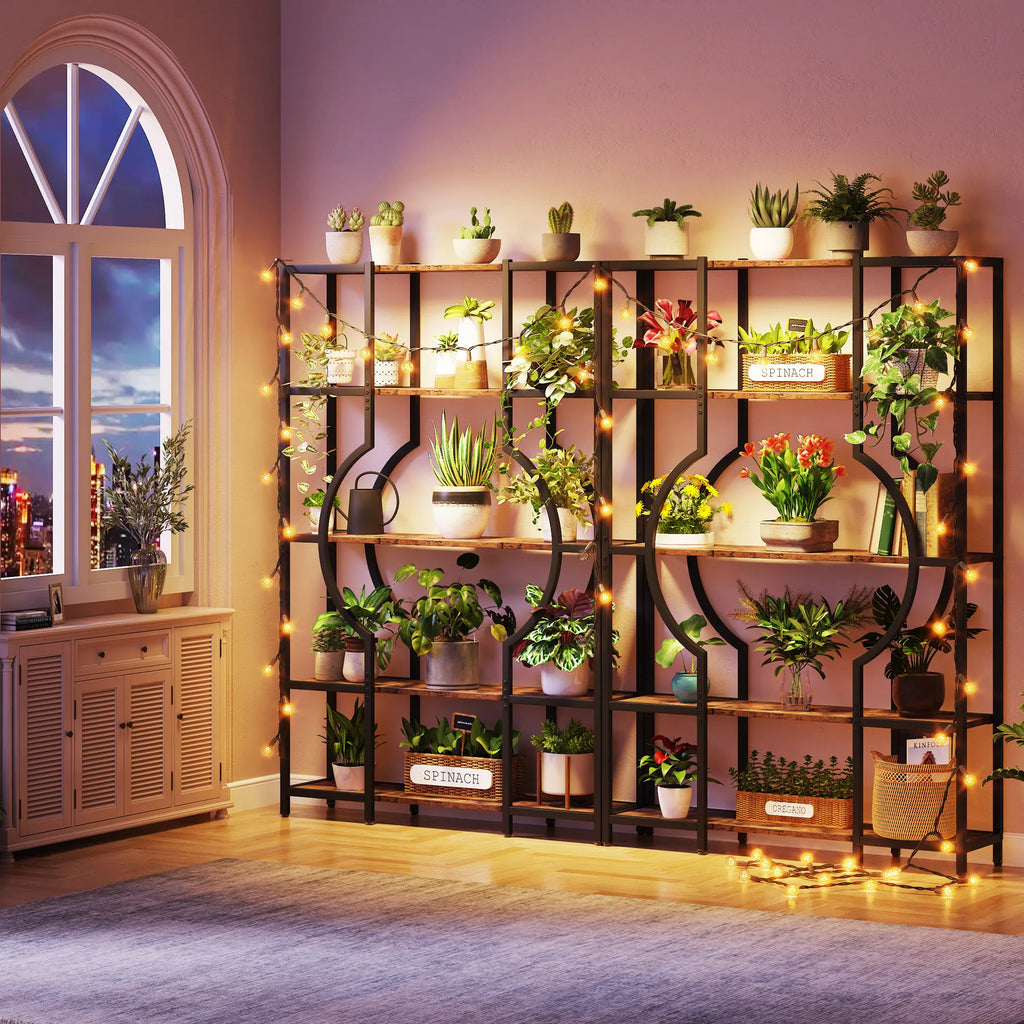 Bibliothèque industrielle géométrique à 5 niveaux