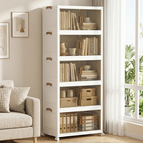 Armoire pliable à roulettes 4 ou 5 niveaux