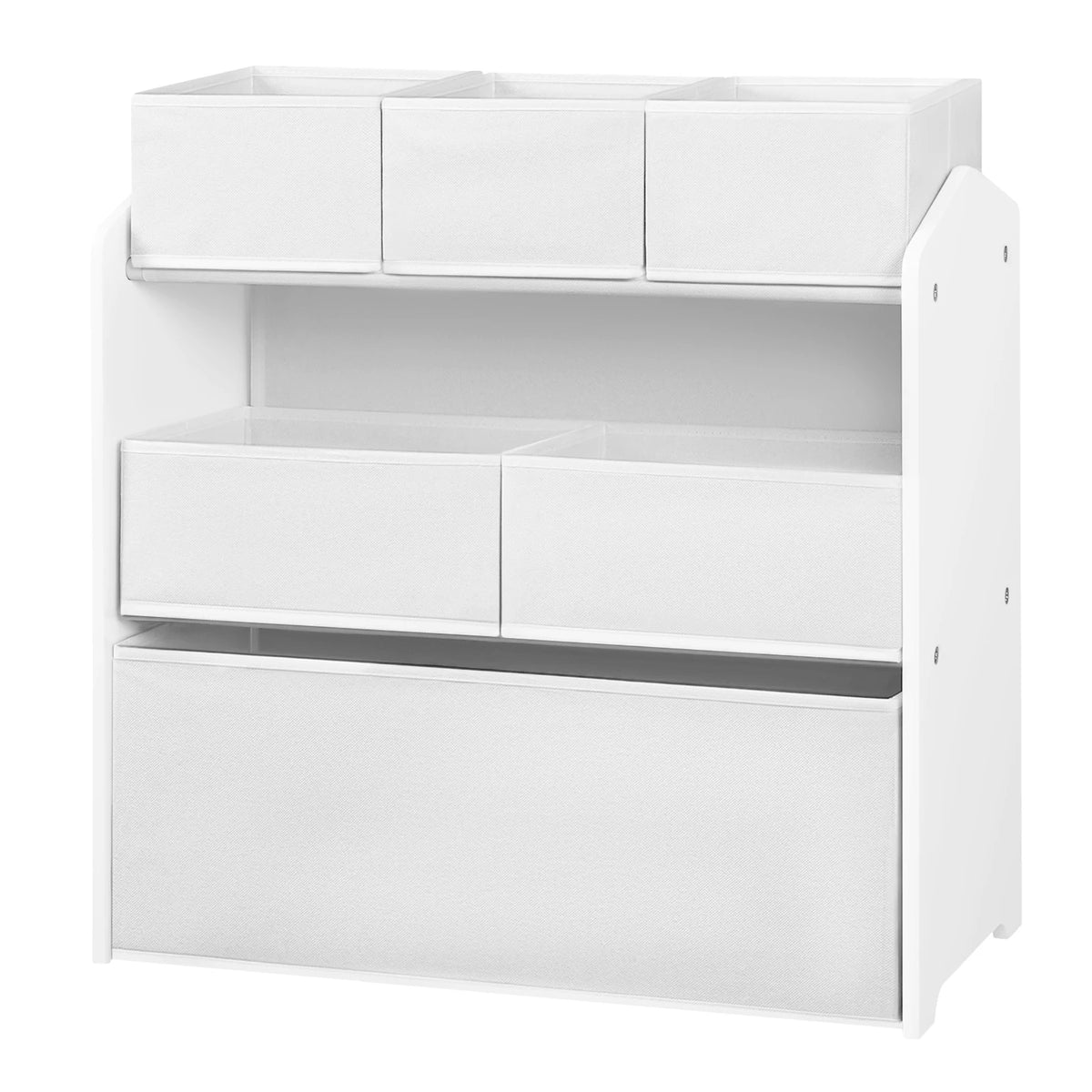 Meuble de rangement pour jouets à six bacs amovibles