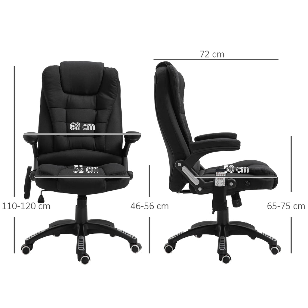 Fauteuil massant inclinable avec chauffage lombaire
