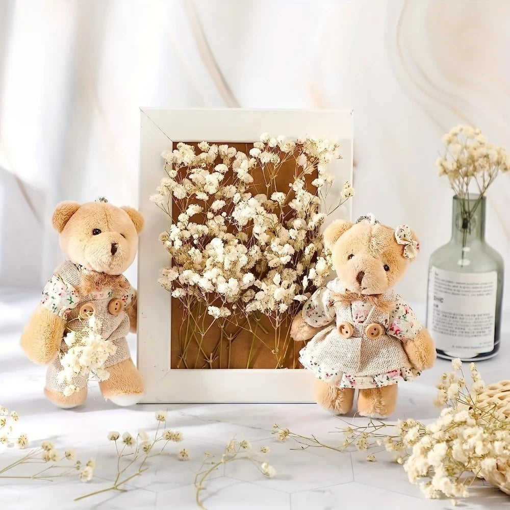 Exemples de cadres et de petits bouquets avec des fleurs ivoire