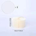 Colonne décorative pliante en papier blanc : colonne hauteur 20 cm.