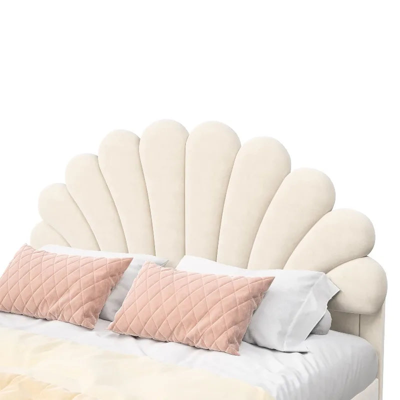 Lit enfant fleur en velours 90 ou 140 × 200 cm