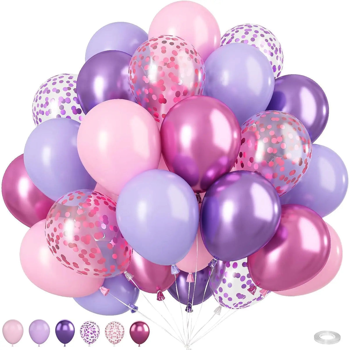 Assortiment de ballons roses et violets