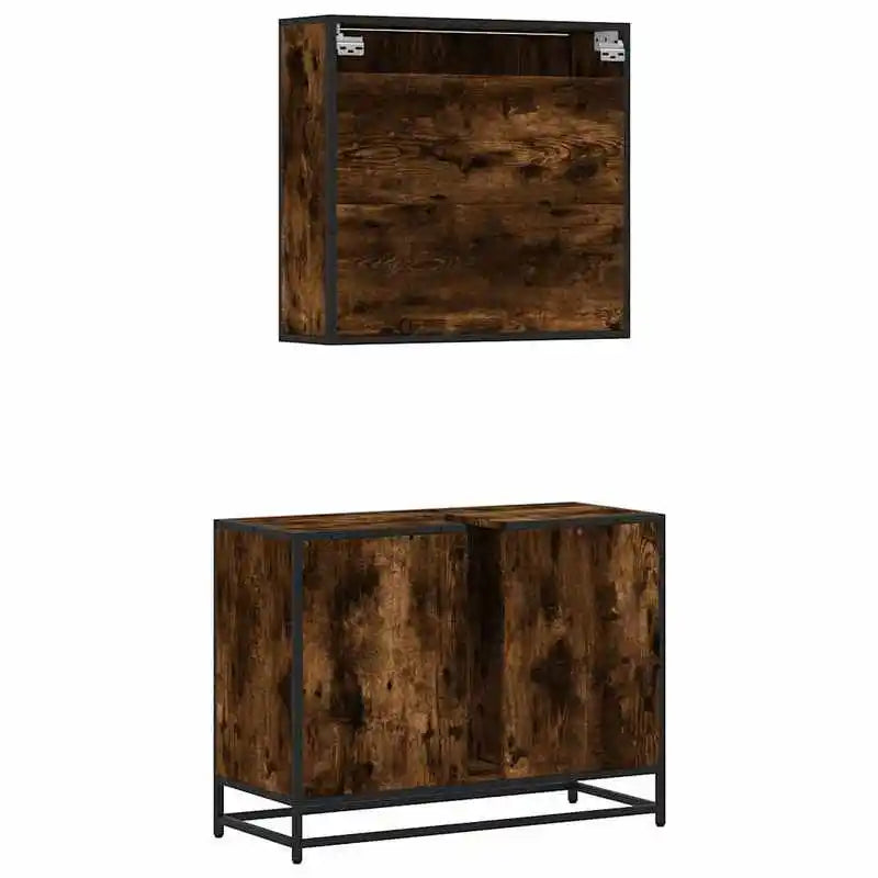 Ensemble salle de bain avec meuble vasque et armoire murale