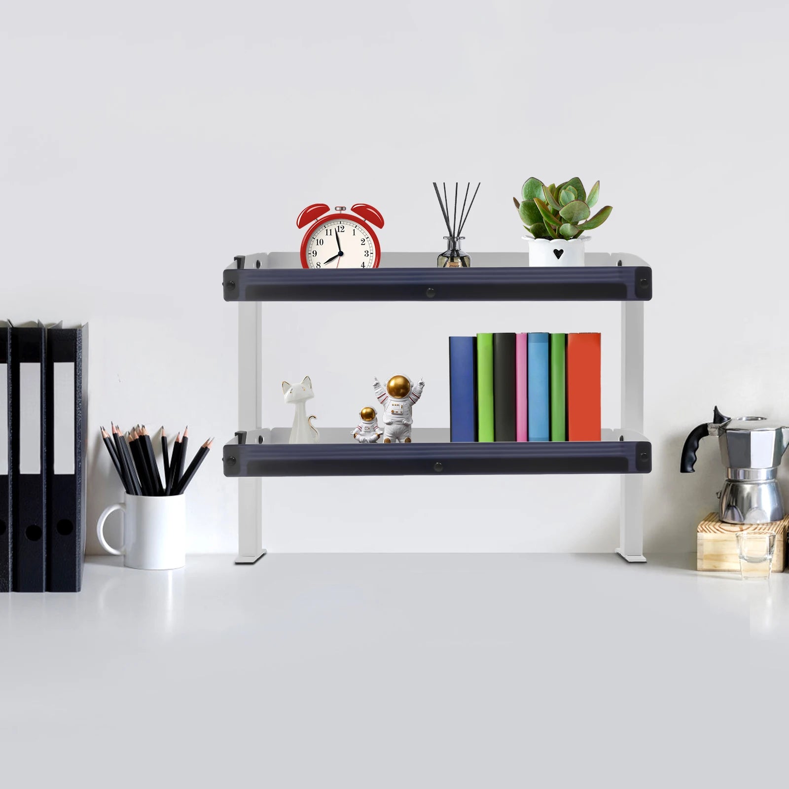 Étagère de bureau à clipser, 2 niveaux – vue 10